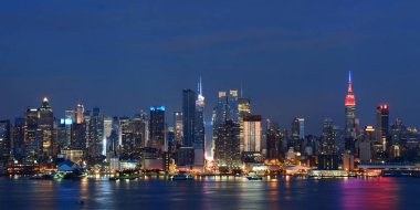 Manhattan midtown manzarası, gece