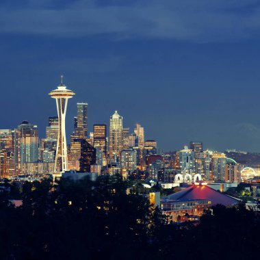 Seattle Şehri, Gece Skyline