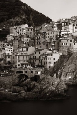 Cinque Terre 'deki Manarola şehri. 