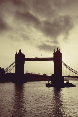 Tower Bridge in London clipart