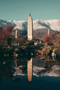 Ancient Dali pagoda  clipart