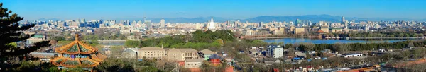 Arquitetura de Pequim e skyline da cidade — Fotografia de Stock