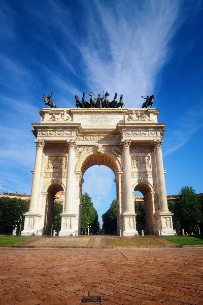 Arco della Pace a Milano — Foto Stock
