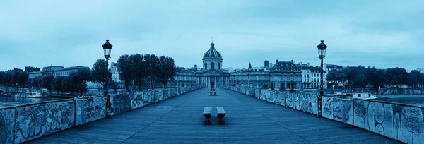 Pont des Arts felett folyó Szajna Párizsban — Stock Fotó