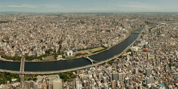 Токіо видом на міський горизонт на даху — стокове фото