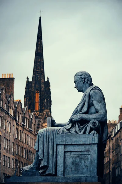 Scott Monumento e cidade de Edimburgo — Fotografia de Stock