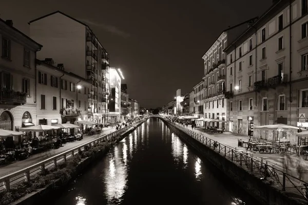 Milánó Naviglio Grande-csatorna — Stock Fotó