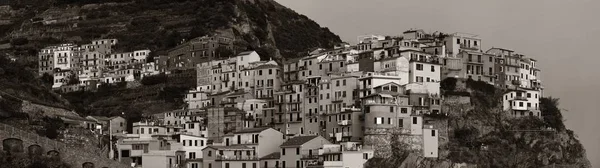 Manarola gebouwen panorama in Cinque Terre — Stockfoto