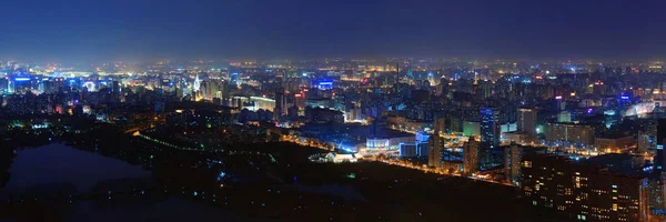 Νυχτερινή άποψη της πόλης Πεκίνο — Φωτογραφία Αρχείου