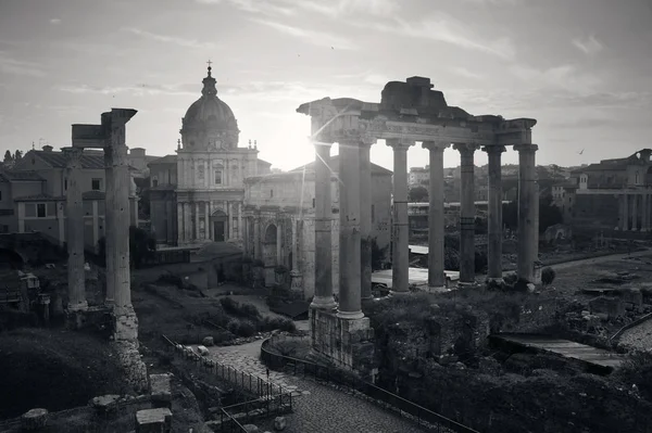 Fórum de Roma com ruínas — Fotografia de Stock