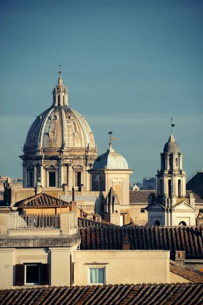 Takterrass med utsikt över Rom — Stockfoto