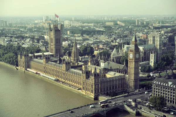 Londra Westminster vista sul tetto — Foto Stock