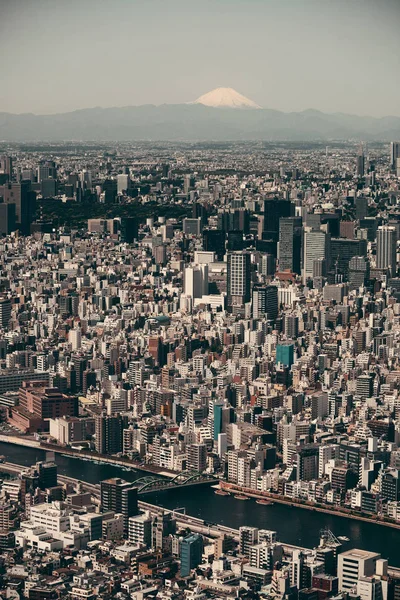 Tokyo skyline urbano vista sul tetto — Foto Stock