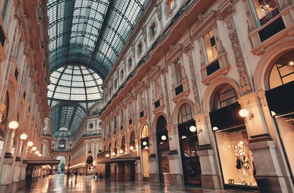 Galleria Vittorio Emanuele Ii iç mekan — Stok fotoğraf