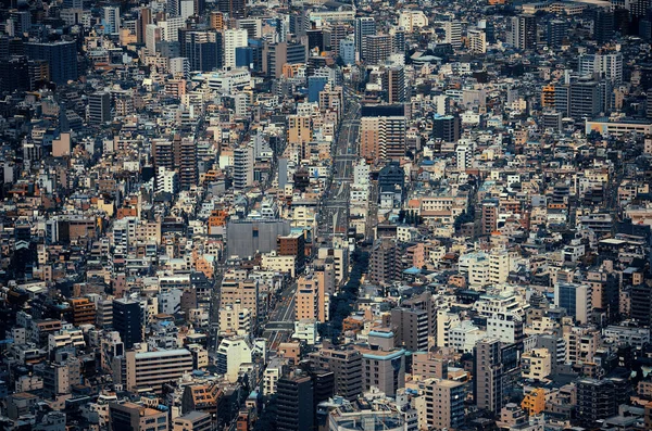 Tokyo stedelijke dak weergave — Stockfoto