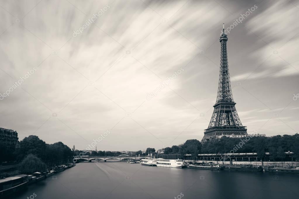 River Seine and Eiffel Tower in Paris