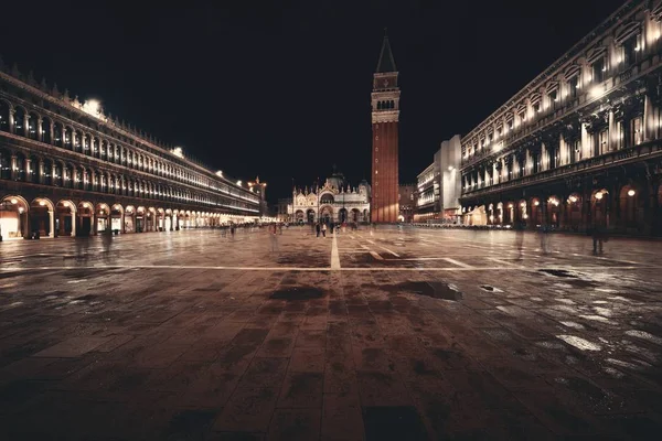 Piazza San Marco νύχτα — Φωτογραφία Αρχείου