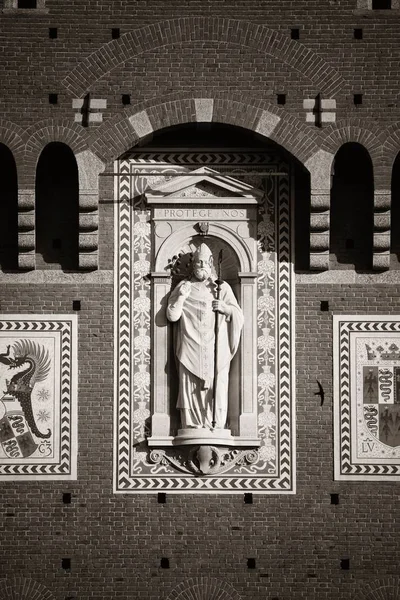 Sforza Castle closeup — Stock Photo, Image