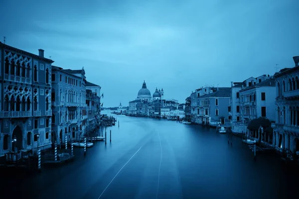 Venetië Canal Grande nacht — Stockfoto