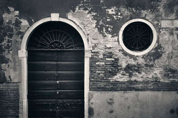 Vintage door and window — Stock Photo, Image