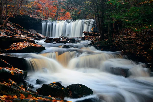 Cascadas de otoño en el parque — Foto de Stock