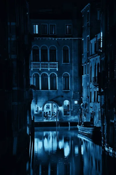 Canal de Venise nuit — Photo