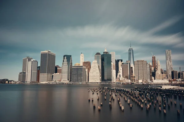 New York City downtown waterfront — Stockfoto