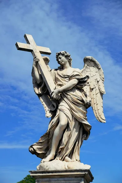 Ängel staty från Castel Sant Angelo — Stockfoto