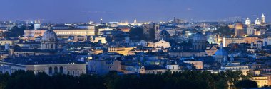 Roma manzarası gece görünümü