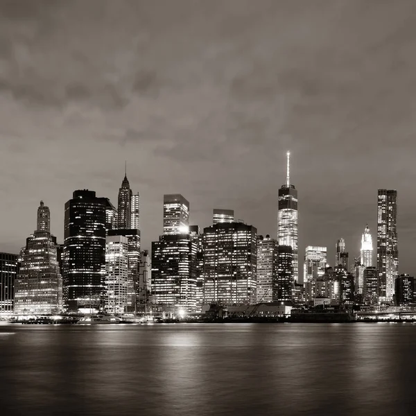 Manhattan's nachts — Stockfoto
