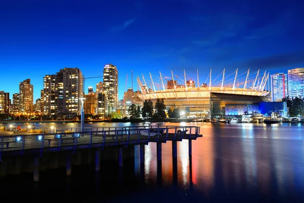 Vancouver stad nacht — Stockfoto