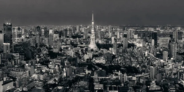 Tokyo Tower e skyline urbano — Foto Stock