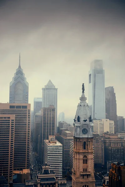 费城城市屋顶 — 图库照片