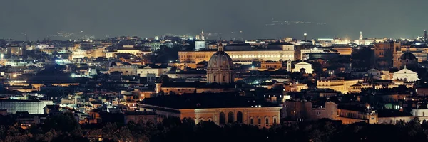 Rom skyline natt se — Stockfoto