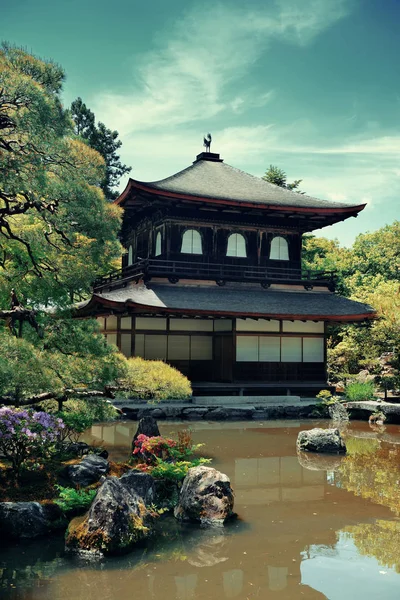 Ginkaku-ji-Tempel mit historischem Gebäude — Stockfoto