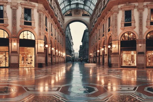 Galleria Vittorio Emanuele Ii iç mekan — Stok fotoğraf