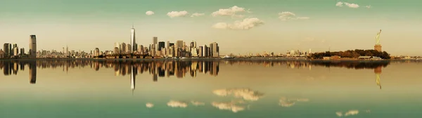 Centrum panorama Manhattanu — Stock fotografie