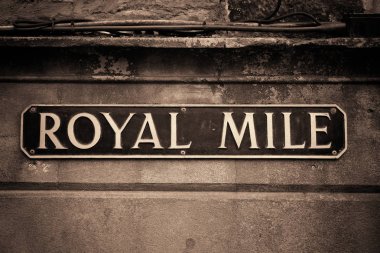 Royal Mile yol işareti