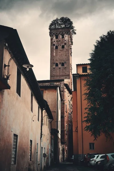 Mening van de straat van Lucca — Stockfoto