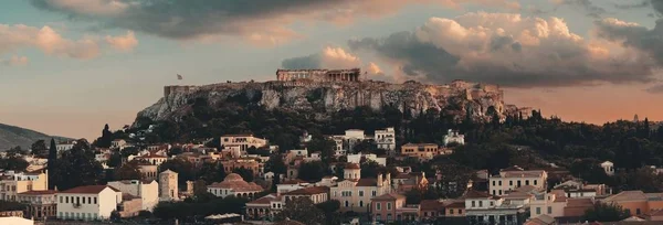 Toits d'Athènes à skyline — Photo