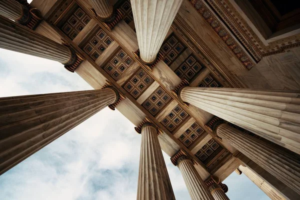 Starověká architektura v Athénách — Stock fotografie