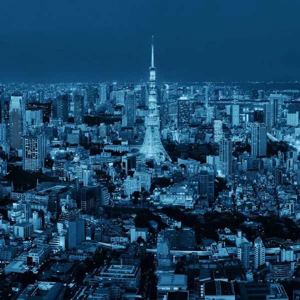 Skyline urbano di Tokyo — Foto Stock