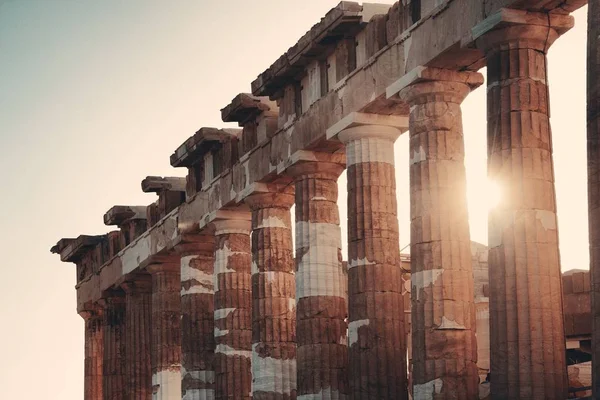 Świątynię Partenon w Akropolu — Zdjęcie stockowe