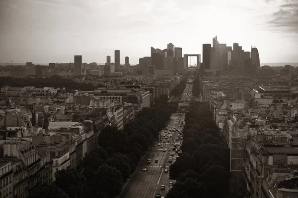 Blick auf die Dachterrasse von Paris — Stockfoto