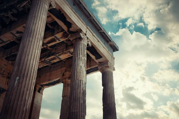 Erechtheion Temple in Acropolis — Stock Photo, Image