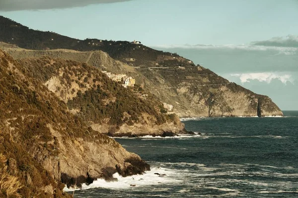 Morze Śródziemne w Cinque Terre — Zdjęcie stockowe