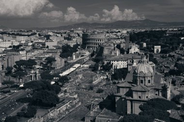 güzel bir şehir çatı görünümü