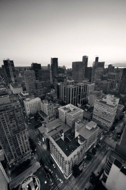 tarihsel mimarileri ile çatı görünümü.