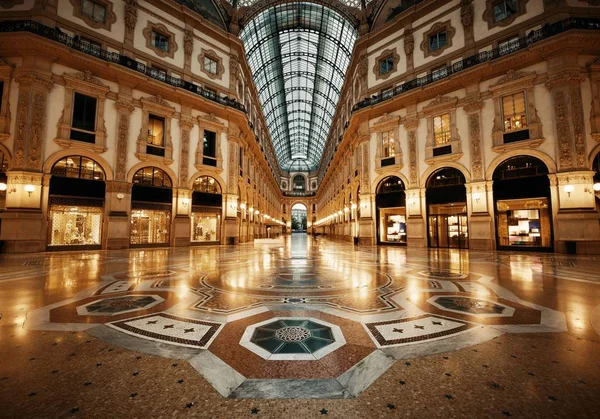 Galleria Vittorio Emanuele Ii iç mekan — Stok fotoğraf