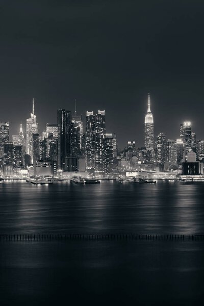 View of New York City downtown skyline